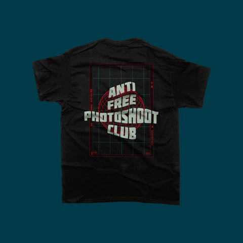 LIMITED BLACK 'ANTI FREE PHOTOSHOOT CLUB' TEE